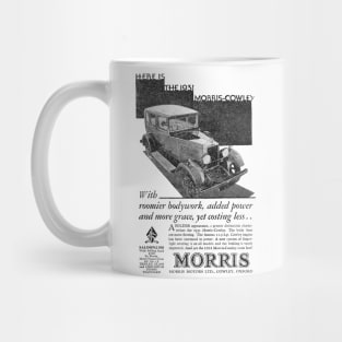 Morris Motors Ltd. - Morris Cowley Saloon - 1931 Vintage Advert Mug